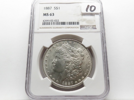 Morgan $ 1887 VAM 13 NGC MS63