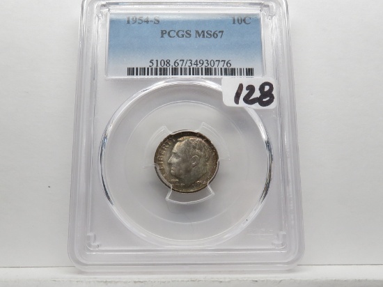 Roosevelt Dime PCGS MS67 (Nicely toned)