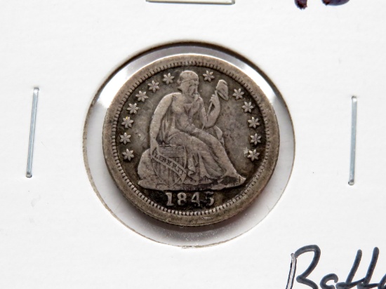 Seated Liberty Dime 1845-O Very Fine (Better Date)