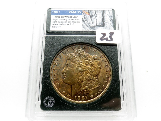 Morgan $ 1887 VSS Vam 35 R-5 (Toned)