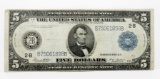 $5 FRN New York 1914, SN B75061898B, Fine