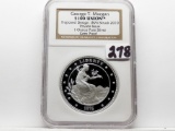 George T Morgan $100 Union Proposed Design 1oz Pure Silver NGC Gem Proof