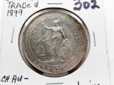1899 Great Britain Silver Trade $ CH AU-Unc light toning