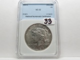 Peace $ 1924S NNC Mint State