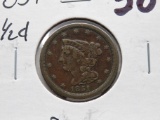 Braided Hair Half Cent 1851 CH VF