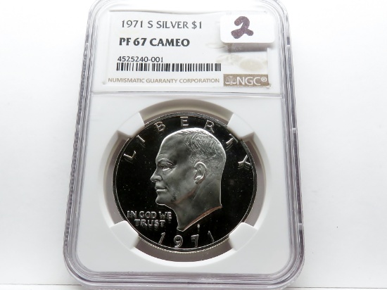 1971S Eisenhower Silver $ NGC PF67 Cameo