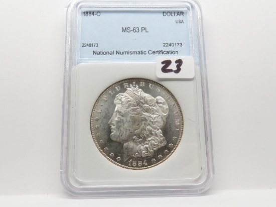 Morgan $ 1884-O NNC Mint State Prooflike