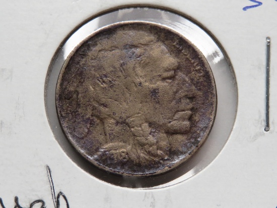 Buffalo Nickel 1918D EF rough surface, better date
