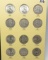 Library of Coins Franklin Half $ Album, 36 Coins, 1948-63D with 2-1955, most Unc & BU