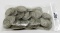 Silver 88 Washington Quarters marked 1932-1939, unsearched by us