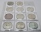 11 Large World Silver Coins in vinyl pg, Total 14.7383 ASW