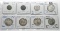 8 Germany Coins: 1875 Frankfort 5 Pfennig, 1876A 50 Pfennig, 6 Silver (Half Mark 1915F, Prussia 2 Ma