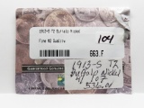 Buffalo Nickel 1913-S Type 2 Fine Key date (Littleton packaging)