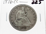 Seated Liberty Half $ 1876-CC Very Good