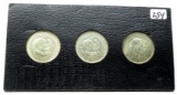 Washington Carver Commemorative 3 Coin set 1951 P-D-S BU in holder