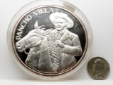 Pancho Villa 10 Oz Silver Medal - Mexico (.999 Pure)