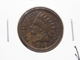 Indian Cent 1909S F environmental pitting, Key Date
