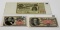 Confederate Era Currency: 1873 Louisiana Baby Bond with 4 Coupons; 2 AU Fractional (25 Cent 1874, 50