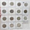 15 Netherlands Silver 1 Gulden: 1848, 1860, 3-1892, 1911, 16, 23, 2-24, 31, 38, 40, 2-44