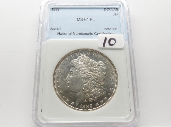 Morgan $ 1889 NNC MS PL