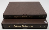 2 Dansco Archival Jefferson Nickel Albums/Slipcase Total 261 Coins including PF, Up to BU, coins unc