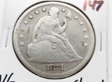 Seated Liberty $ 1871 Very Good (Cleaned)