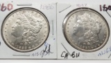 2 Morgan $: 1886 BU, 1887 CH BU