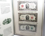 Postal Commem Society $2 Notes Folio includes 3-$2 Notes (1928, 53, 76) & 2003 Uncut Sheet of 4