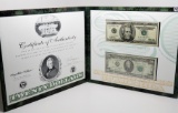 $20 Historical Portfolio Bureau Engraving/Printing with 2 CH CU $20 Notes, last of 1995, first of 19