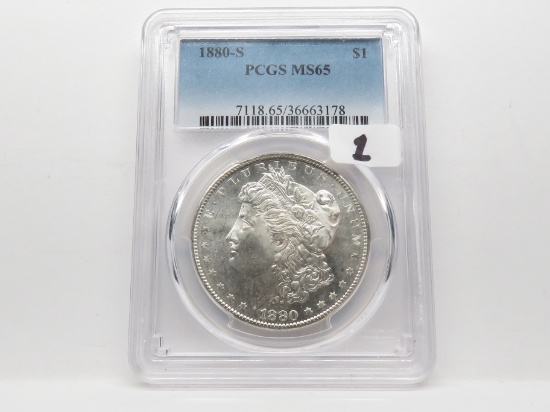 Morgan $ 1880-S PCGS MS65