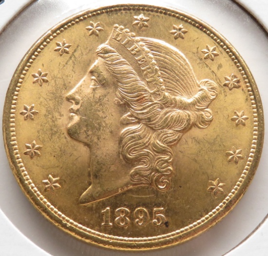 Liberty Head $20 Gold Double Eagle 1895 CH BU