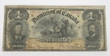 $1 Dominion of Canada 1898, SN 588137, F, better variety