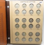 Dansco Washington Quarter Album, 1932-1998, including PF only issues. Many after 1965 Unc, BU, PF. D