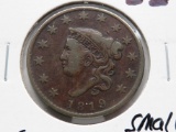 Large Cent 1819 small date VF
