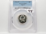 Jefferson Silver War Nickel 1942-P PCGS Proof 67 Type 2 (Only 27,600 minted)  WOW