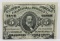 5 Cent Fractional Currency 1864 Unc, light soiling pinhole left border obv