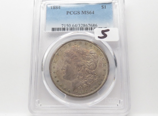 Morgan $ 1884 PCGS MS64 (Nicely toned)