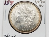 Morgan $ 1878 VAM 37, 7/8 TF, BU 7/4 TF