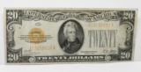 $20 Gold Certificate 1928, SN A13152610A, VF
