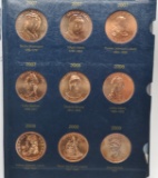 First Spouse Bronze Medals Whitman Classic Album, 32 medals, 2007 to 2014 (Very Nice)
