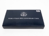 1991-95 WW2 Commemorative 2 Coin PF Set, $ & Half $