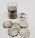 20 Silver $: 13 Morgan (1921PDS), 7 Peace