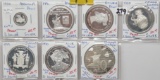 7 Different Proof Silver World Coins, 4.24oz, 7 Countries