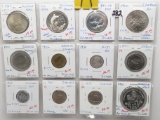 12 Different World Coins better dated, 1.37oz Silver, 11 Countries