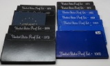12 US Proof Sets: 1968, 69, 70, 72, 73, 74, 75, 76, 76-3 pc Silver, 77, 78, 79
