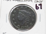 Large Cent 1828 Small Wide Date Fine