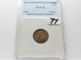 Indian Cent 1900 NNC CH MS RB