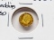 1865 Mexico 10mm .5 Gold Wedding Token Peso