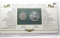 Walking Liberty Coinage on display card: Half $ 1943S, 1oz Silver Eagle 1993