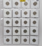 20 Buffalo Nickels, G-AU: 1913 Ty1, 23PS, 24, 25, 26PD, 27, 28PD, 29PDS, 30, 31S, 34, 35PDS, 36